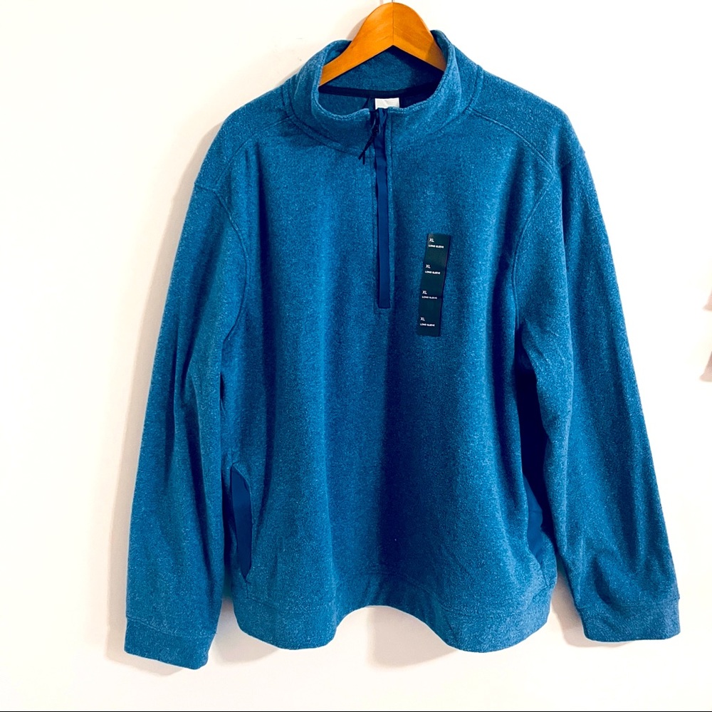 All In Motion Blue Fleece Sweater NWT